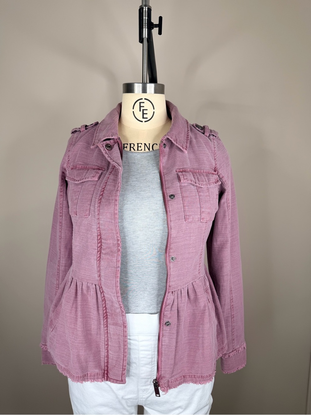 Altar'd State Mauve Pink Utility Jacket